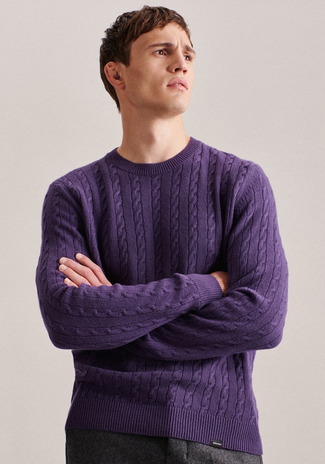 Crew Neck Pullover in Purple | Seidensticker Onlineshop