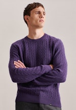 Crew Neck Pullover in Purple |  Seidensticker Onlineshop