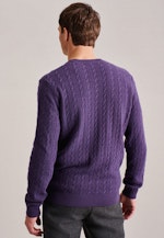 Crew Neck Pullover in Purple |  Seidensticker Onlineshop