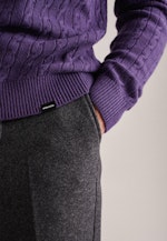 Crew Neck Pullover in Purple |  Seidensticker Onlineshop