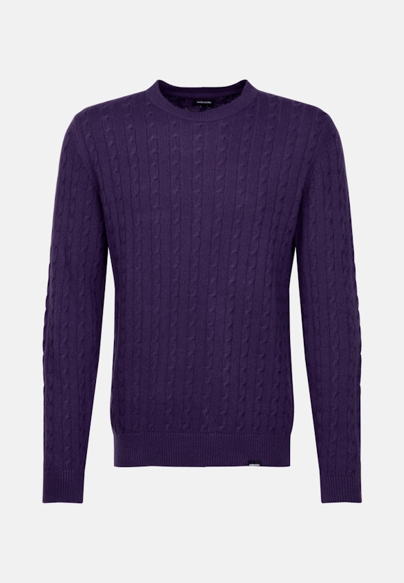 Crew Neck Pullover in Purple |  Seidensticker Onlineshop