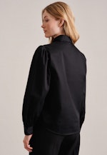 Blouse Lavallière Satin Manche longue in Noir |  Seidensticker Onlineshop