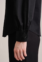 Blouse Lavallière Satin Manche longue in Noir |  Seidensticker Onlineshop