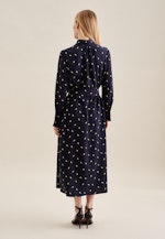 Crepe Maxi (ankle length) Dress in Dark Blue |  Seidensticker Onlineshop