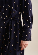 Crepe Maxi (ankle length) Dress in Dark Blue |  Seidensticker Onlineshop