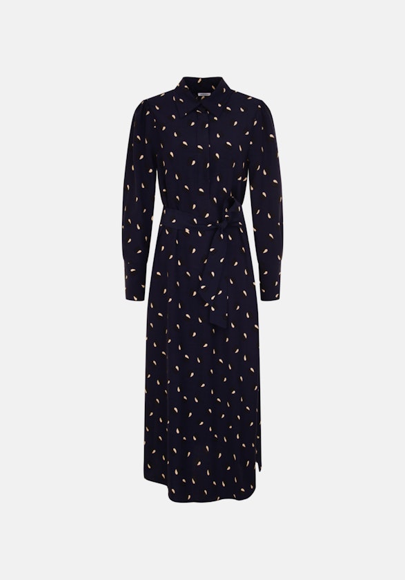 Crepe Maxi (ankle length) Dress in Dark Blue |  Seidensticker Onlineshop