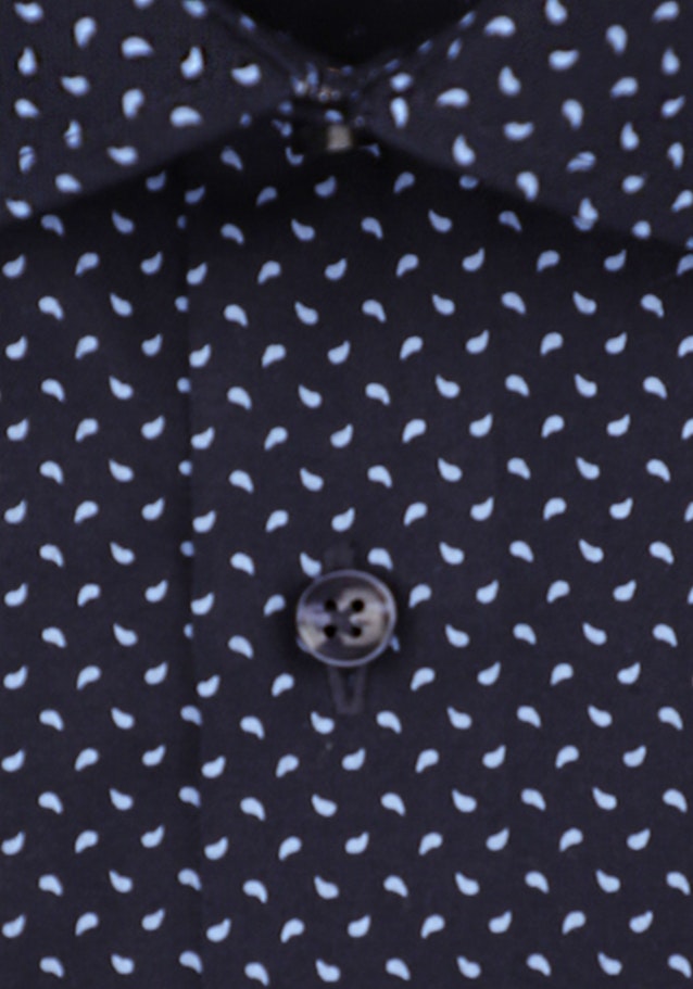 X-Slim Business Hemd Paisley in Dunkelblau | Seidensticker Onlineshop
