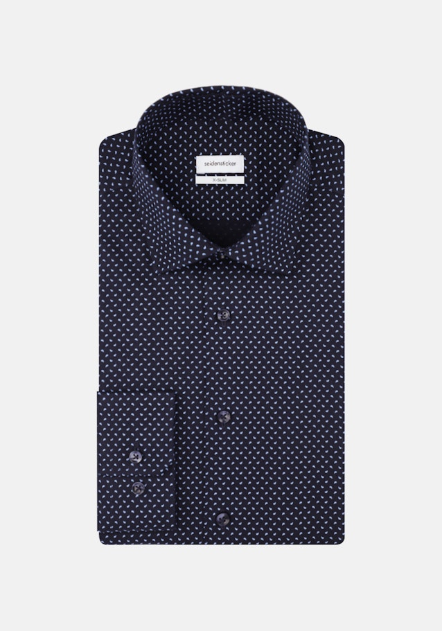 X-Slim Business Hemd Paisley in Dunkelblau | Seidensticker Onlineshop