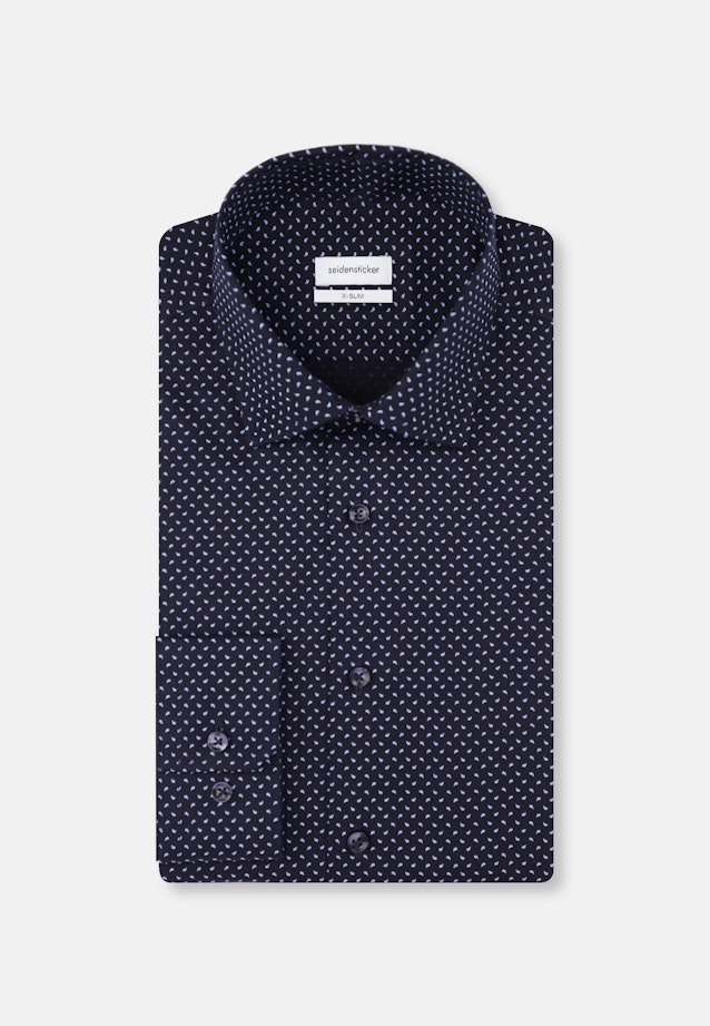 X-Slim Business shirt Paisley in Dark Blue |  Seidensticker Onlineshop