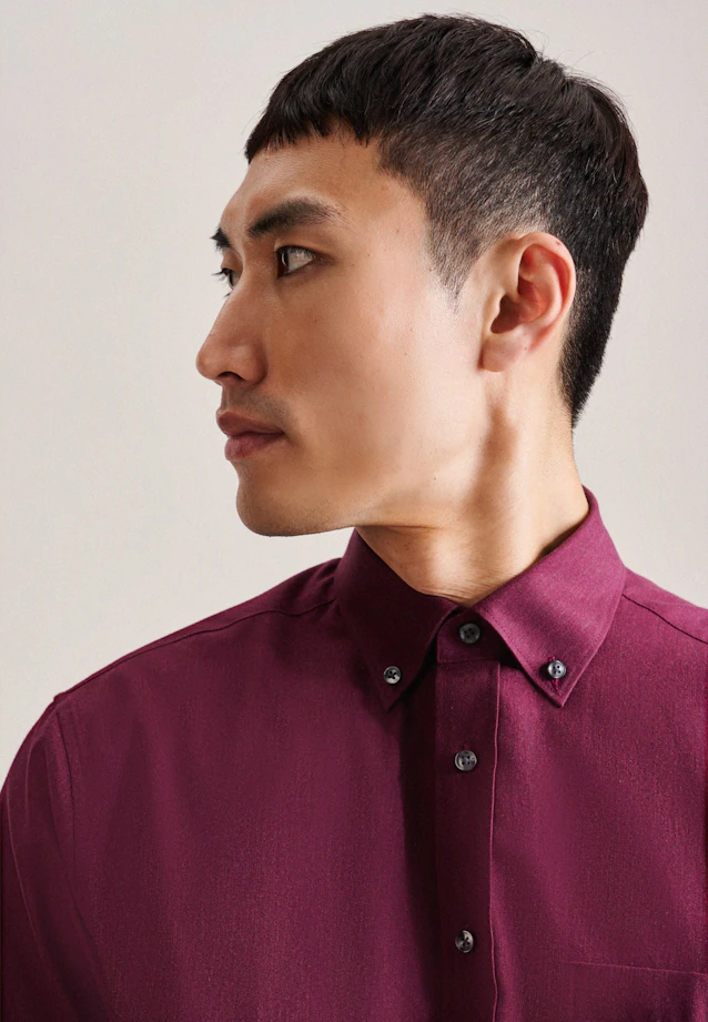 Regular Chemise d'affaires Uni in Rouge |  Seidensticker Onlineshop