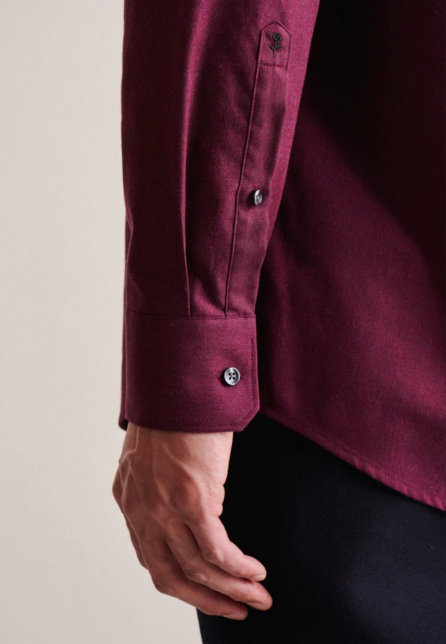 Regular Chemise d'affaires Uni in Rouge |  Seidensticker Onlineshop