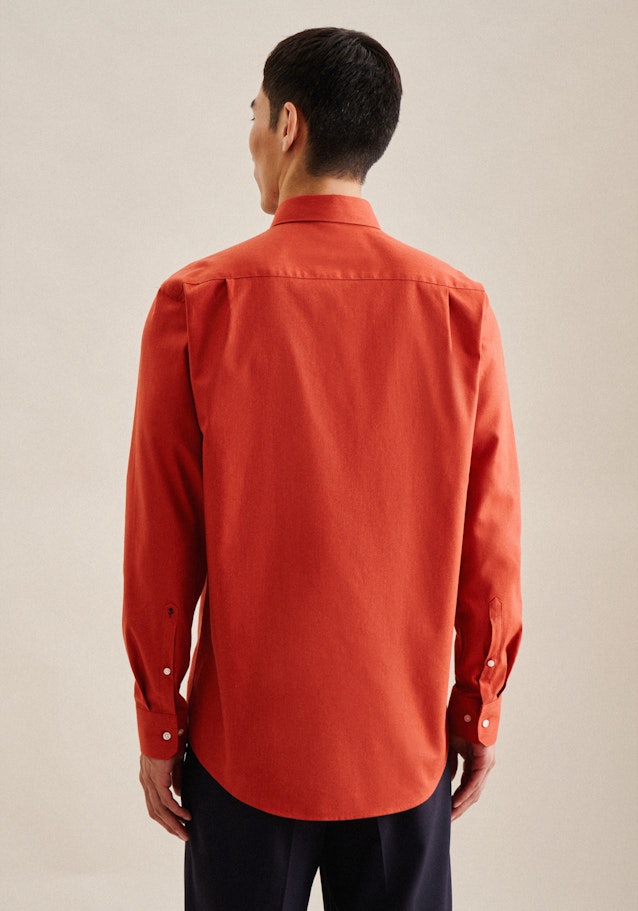 Twill Business Hemd in Regular mit Button-Down-Kragen in Orange | Seidensticker Onlineshop