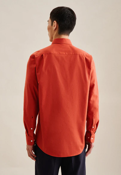 Regular Business Hemd Uni in Orange |  Seidensticker Onlineshop