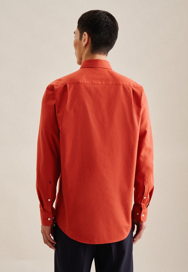 Regular Chemise d'affaires Uni in Orange |  Seidensticker Onlineshop