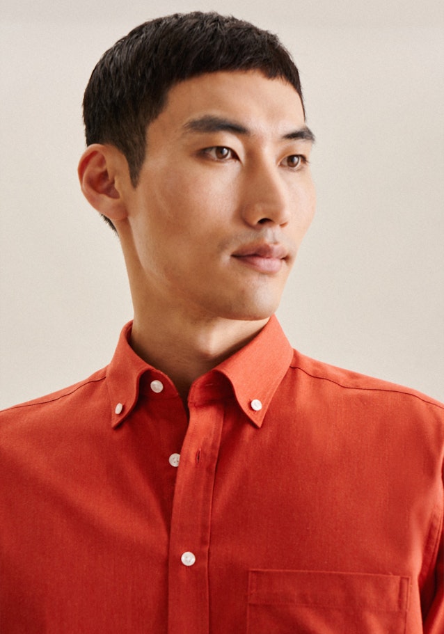 Regular Chemise d'affaires Uni in Orange | Seidensticker Onlineshop