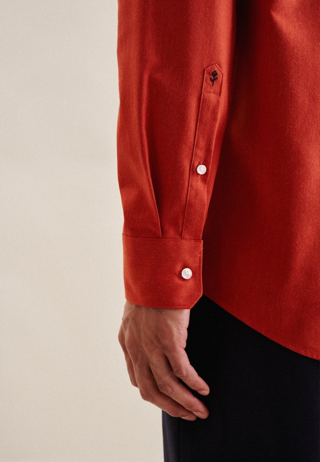 Regular Chemise d'affaires Uni in Orange |  Seidensticker Onlineshop