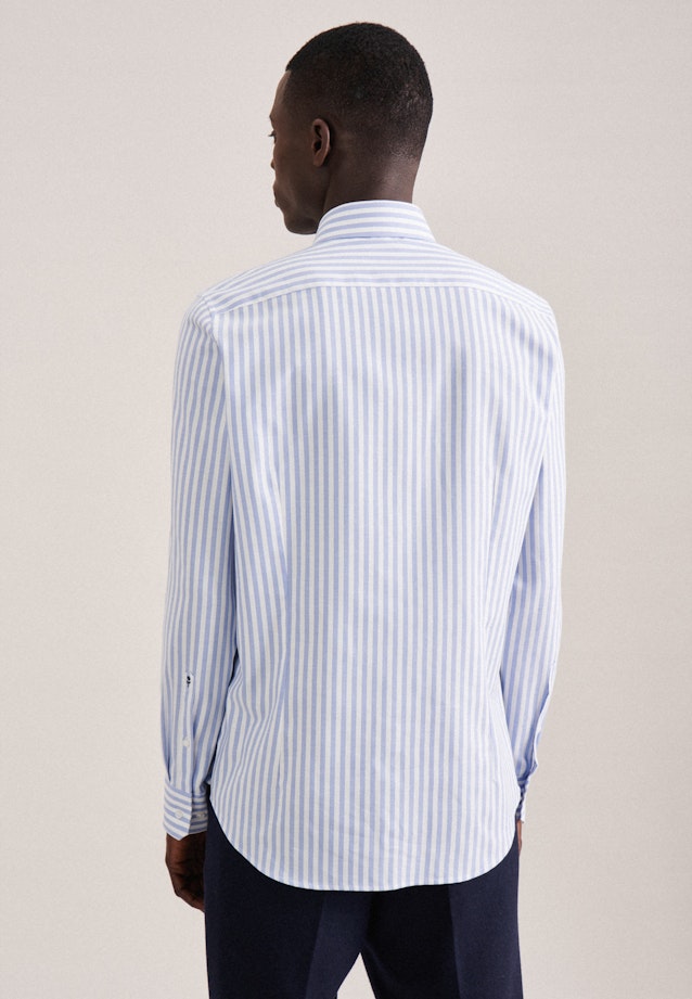 Shaped Chemise d'affaires rayures in Bleu Clair |  Seidensticker Onlineshop