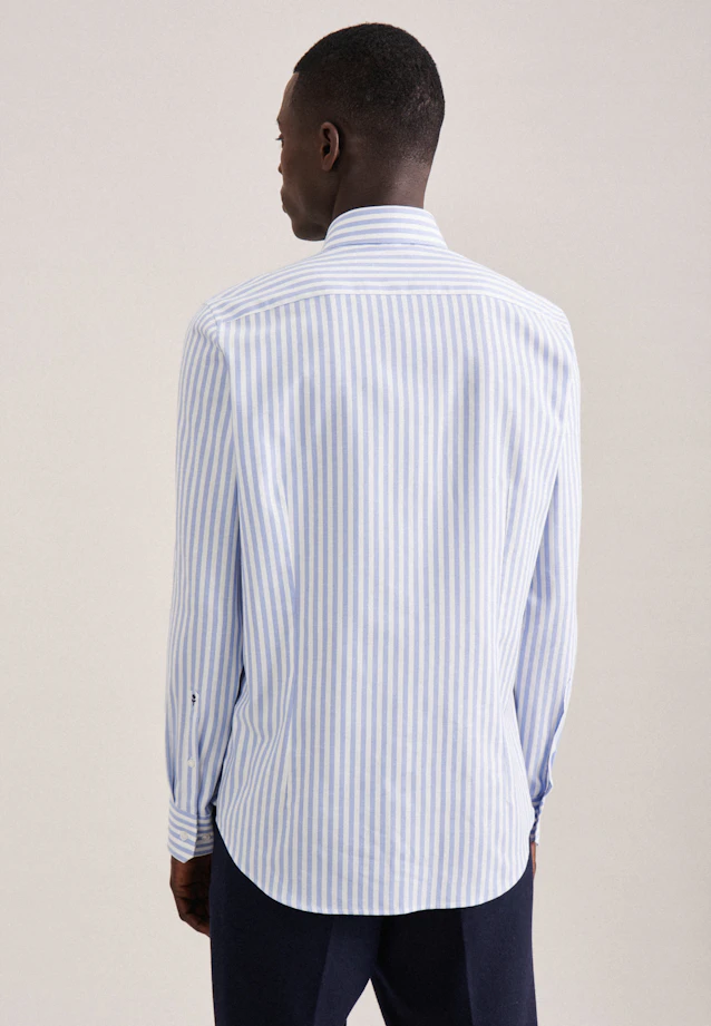 Shaped Business Hemd Streifen in Hellblau |  Seidensticker Onlineshop