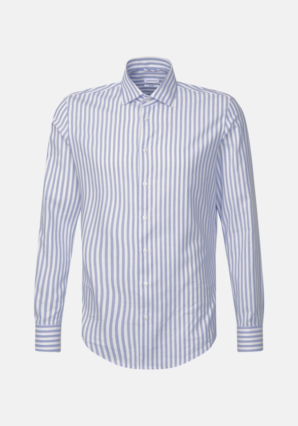 Non-iron Structure Business Shirt in Shaped with Kent-Collar in Light Blue |  Seidensticker Onlineshop