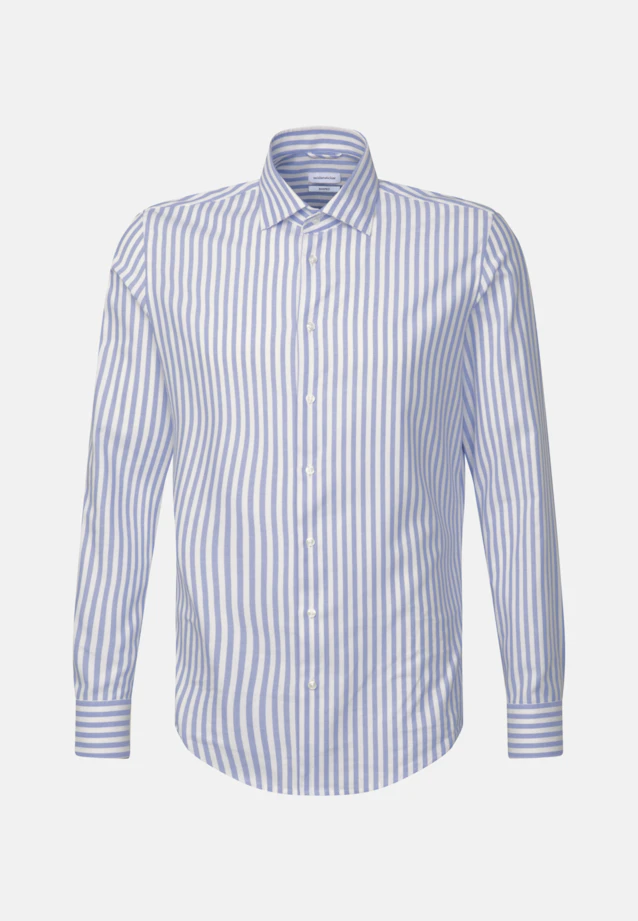 Shaped Business Hemd Streifen in Hellblau |  Seidensticker Onlineshop