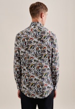 Regular Business shirt Floral in Green |  Seidensticker Onlineshop