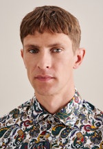 Regular Business shirt Floral in Green |  Seidensticker Onlineshop