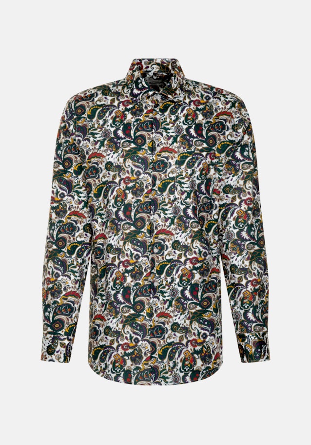 Chemise Business Regular Twill (sergé) Col Kent in Vert | Seidensticker Onlineshop