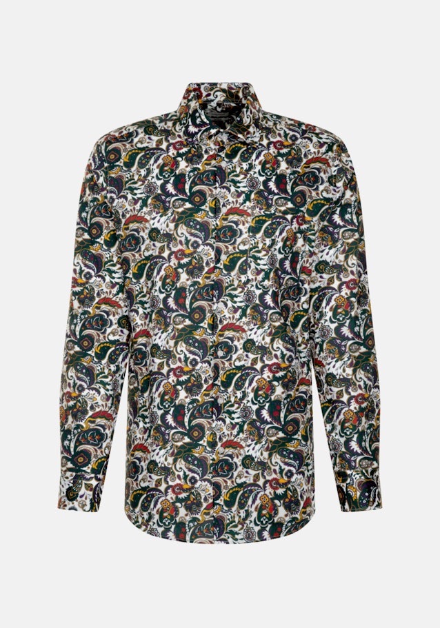 Business Shirt in Regular with Kent-Collar in Green |  Seidensticker Onlineshop