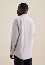 Regular Business Hemd Karo in Lila |  Seidensticker Onlineshop