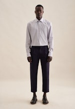 Regular Business Hemd Karo in Lila |  Seidensticker Onlineshop