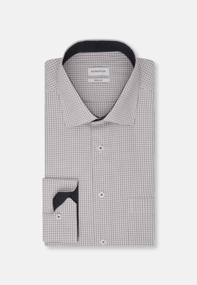 Regular Business Hemd Karo in Lila |  Seidensticker Onlineshop