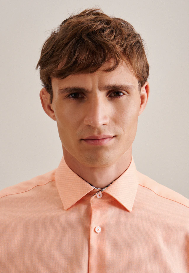 Regular Business Hemd Uni in Orange |  Seidensticker Onlineshop