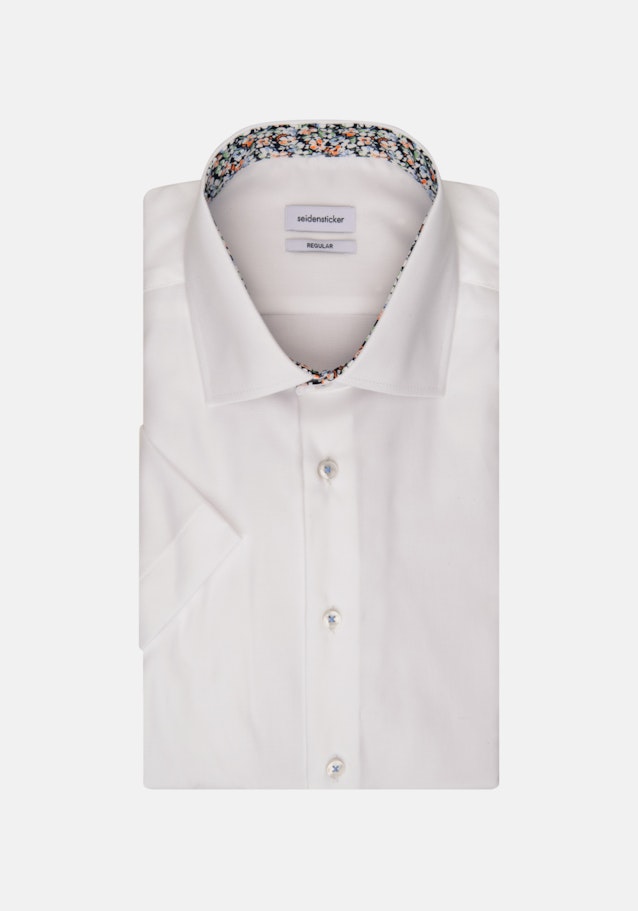 Non-iron Structure Short sleeve Business Shirt in Regular with Kent-Collar in White |  Seidensticker Onlineshop