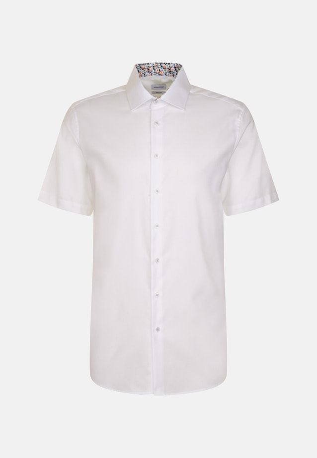 Non-iron Structure Short sleeve Business Shirt in Regular with Kent-Collar in White |  Seidensticker Onlineshop