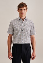 Poplin Short sleeve Business Shirt in Regular with Kent-Collar in Dark Blue |  Seidensticker Onlineshop