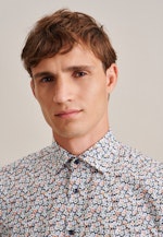 Regular Business shirt Floral in Dark Blue |  Seidensticker Onlineshop