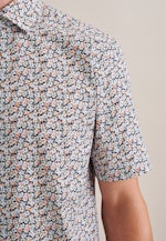 Regular Business shirt Floral in Dark Blue |  Seidensticker Onlineshop