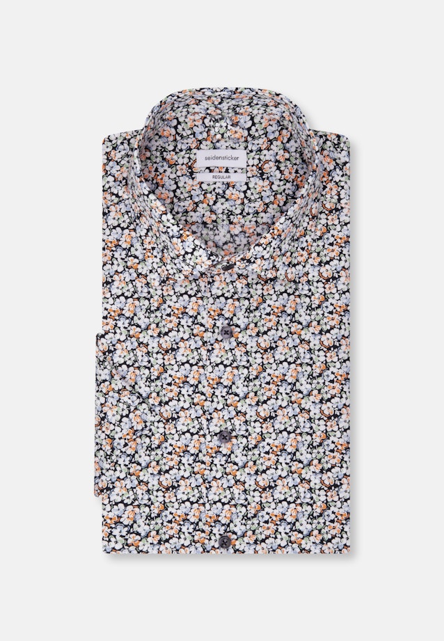 Regular Business Hemd Floral in Dunkelblau |  Seidensticker Onlineshop