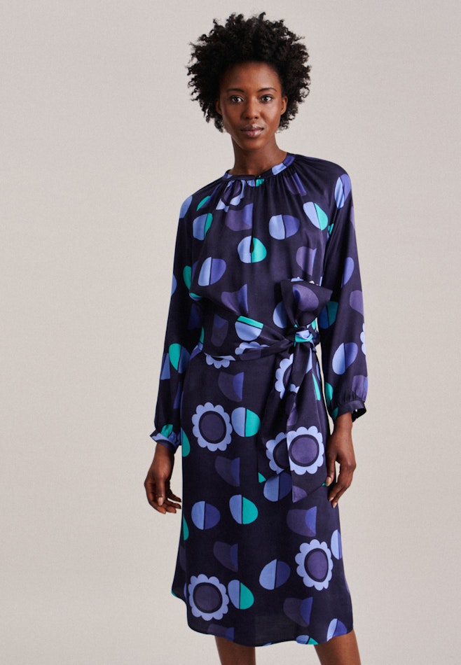 Crew Neck Dress in Dark Blue | Seidensticker Onlineshop