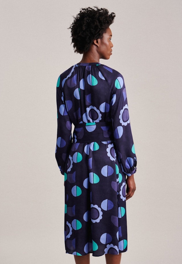 Crew Neck Dress in Dark Blue |  Seidensticker Onlineshop