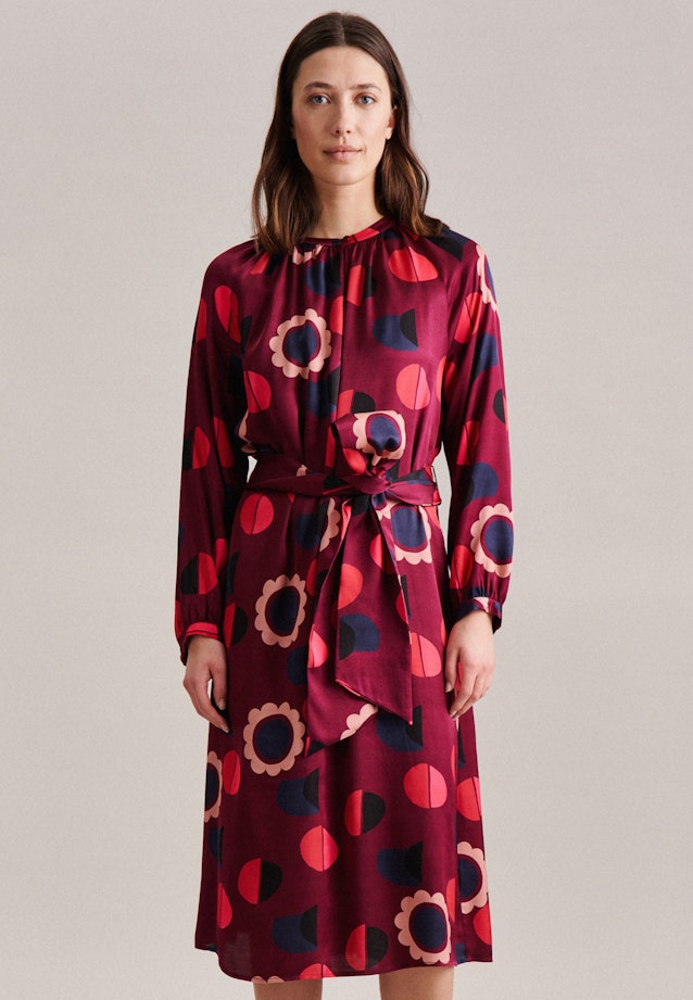 Satin Midi Kleid in Rot | Seidensticker Onlineshop
