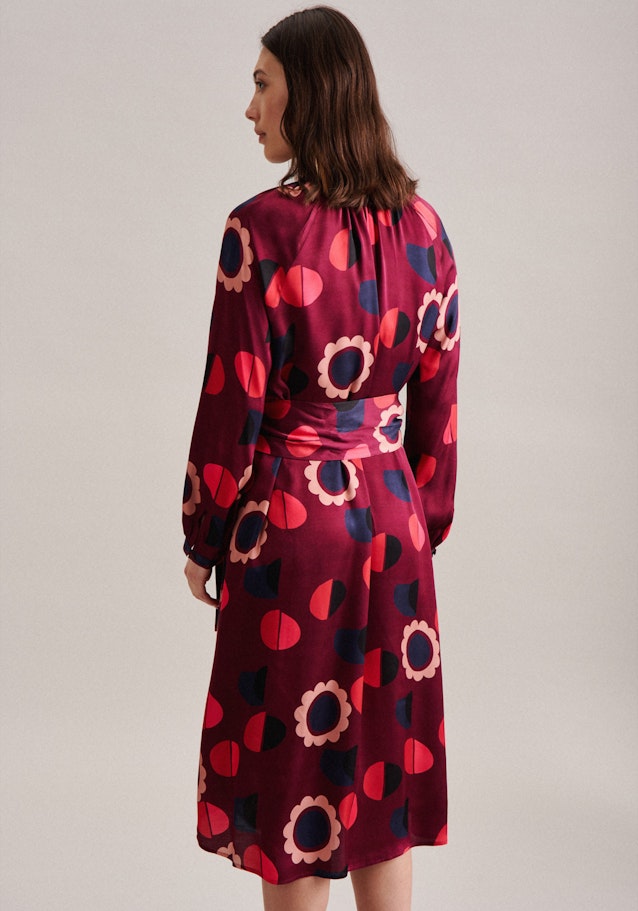 Satin Midi (knee-length) Dress in Red | Seidensticker Onlineshop