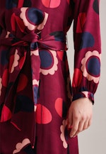 Rundhals Kleid Regular in Rot |  Seidensticker Onlineshop