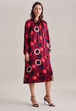 Rundhals Kleid Regular in Rot |  Seidensticker Onlineshop