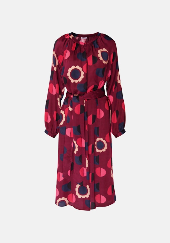 Satin Midi Kleid in Rot |  Seidensticker Onlineshop
