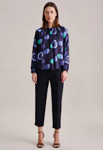 Shirtbluse Druck in Dunkelblau |  Seidensticker Onlineshop