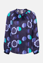 Shirtbluse Druck in Dunkelblau |  Seidensticker Onlineshop