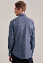 Twill Performance-Hemd in Slim mit Kentkragen in Dunkelblau |  Seidensticker Onlineshop