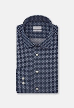 Slim Performance-Hemd Druck in Dunkelblau |  Seidensticker Onlineshop