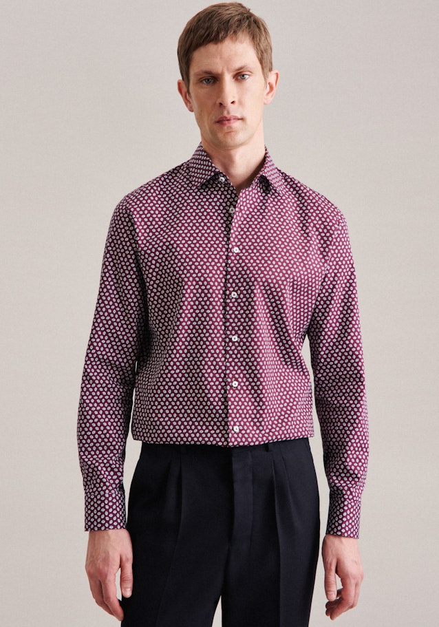Business Shirt in Shaped with Kent-Collar in Red | Seidensticker Onlineshop